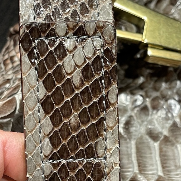 Chloe - Joan Bucket Bag Taupe Python Leather AUTHENTIC Rare 2000 Vintage - Picture 12 of 16